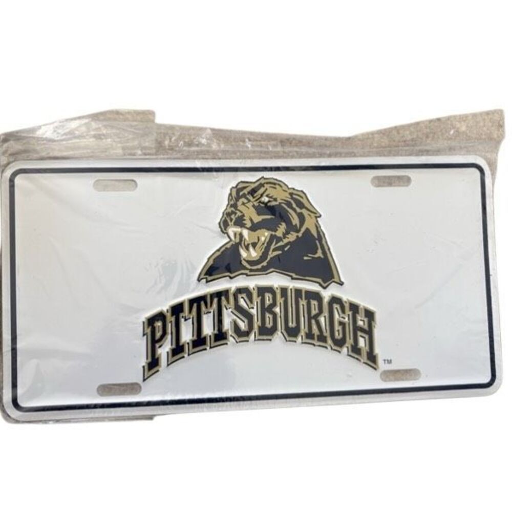 Pittsburgh Pitt Panthers Metal License Plate *New*